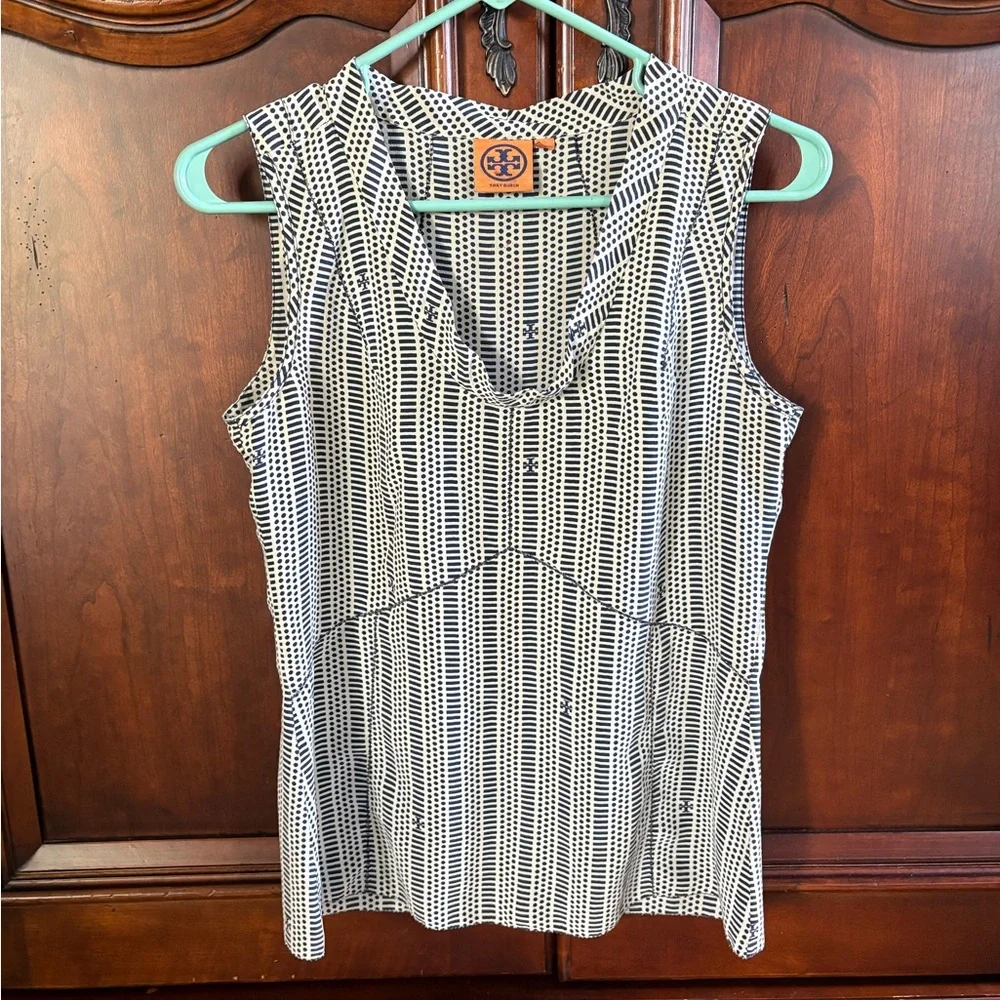 Tory Burch Cowl Neck Silk Tank